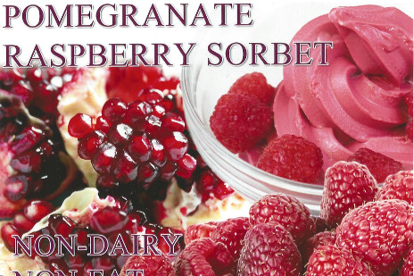 Pomegranate Raspberry Sorbet